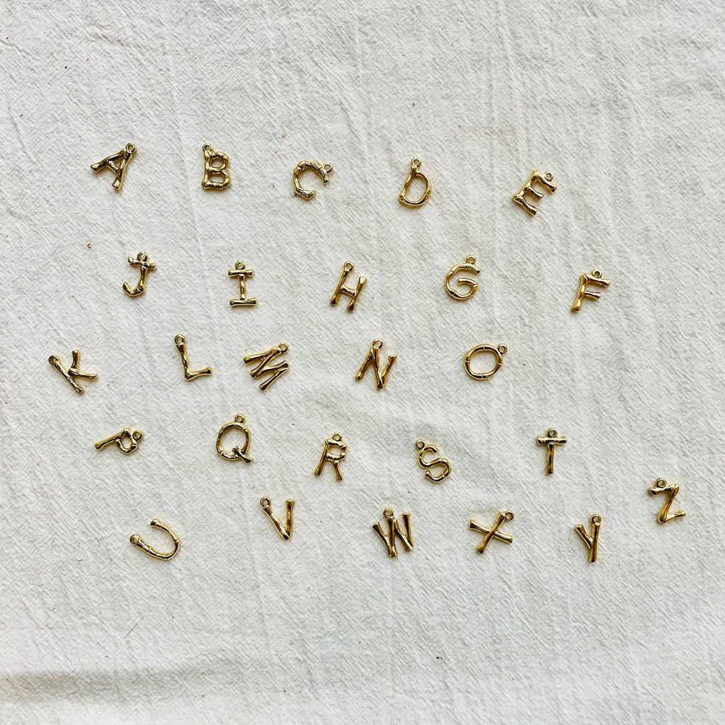 Beach Pearl Shell Letter Necklace