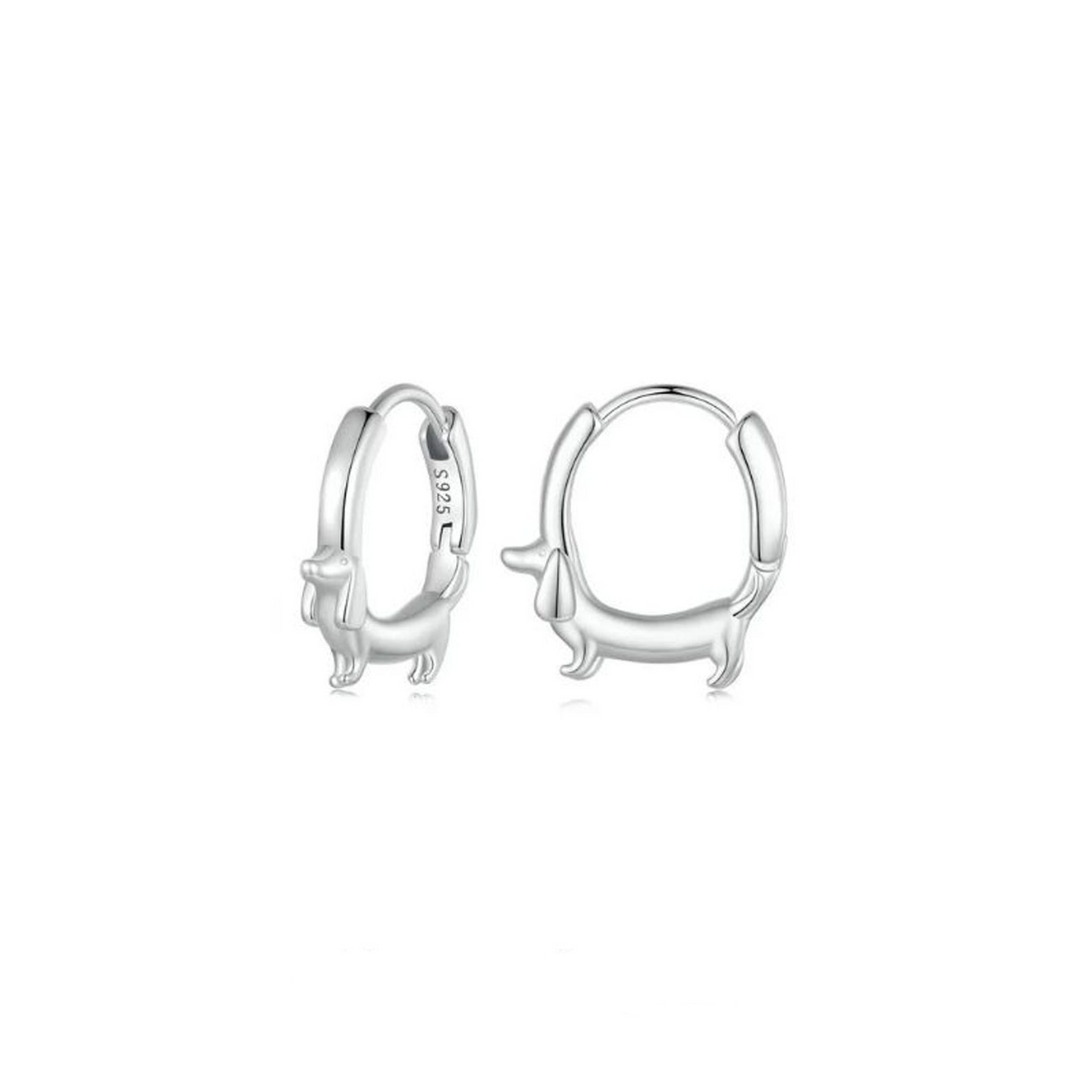 Dachshund Wiener Dog Hoop Earrings